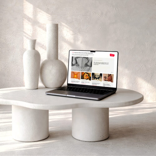 Présentation d'une page du site internet Ville & Métiers d'Art développée par Emergence Graphique, présentant les évènements liés aux métiers d'art.